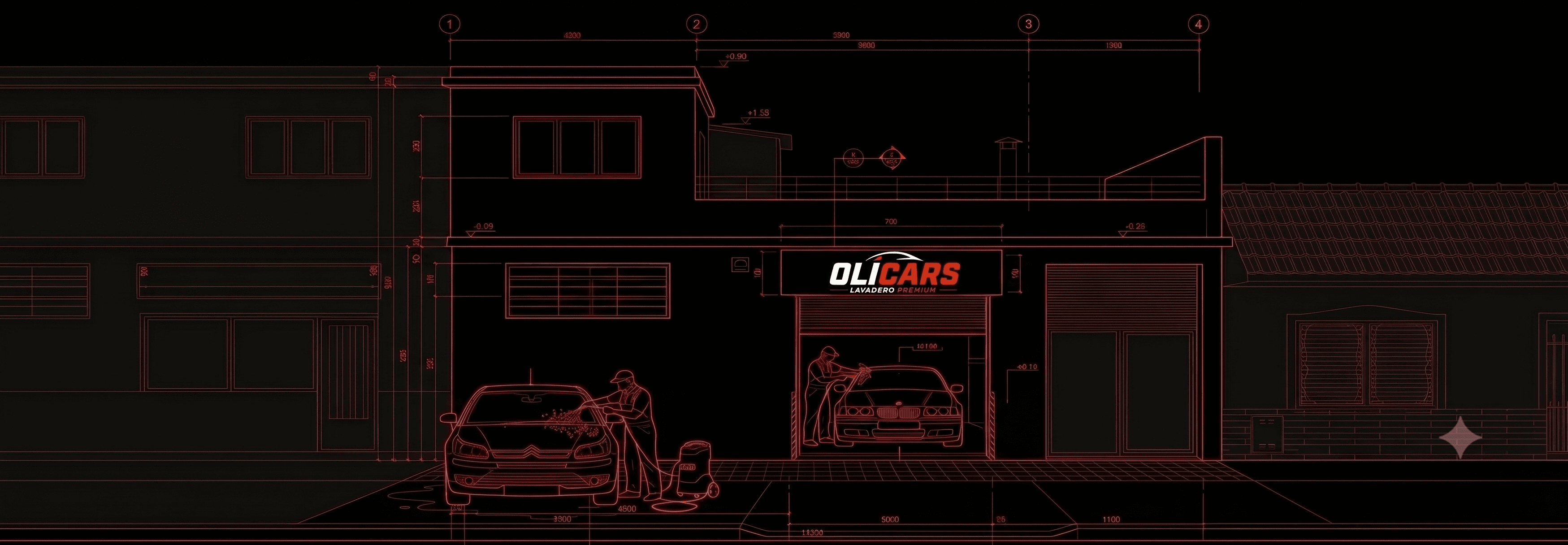 Lavadero OLICARS — render del local